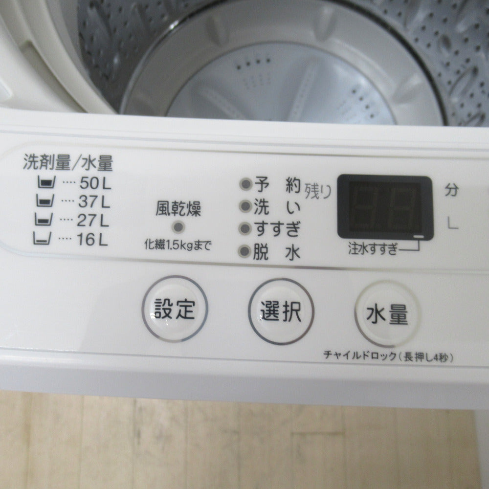 YAMADA SELECT 全自動電気洗濯機 6.0Kg YWM-T60H1 2023年製 簡易乾燥