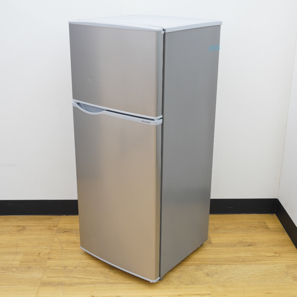 SHARP (シャープ) 冷蔵庫 128L 2ドア SJ-H13E-S キーワードシルバー