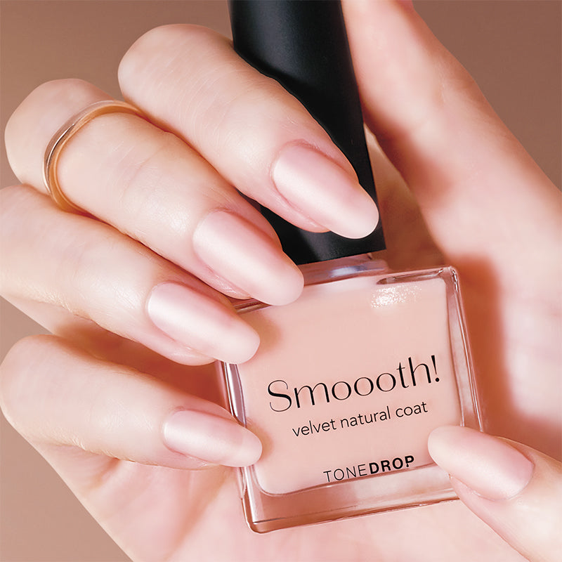TONE DROP】あえて輝かせないナチュラルネイル！「透け感マット