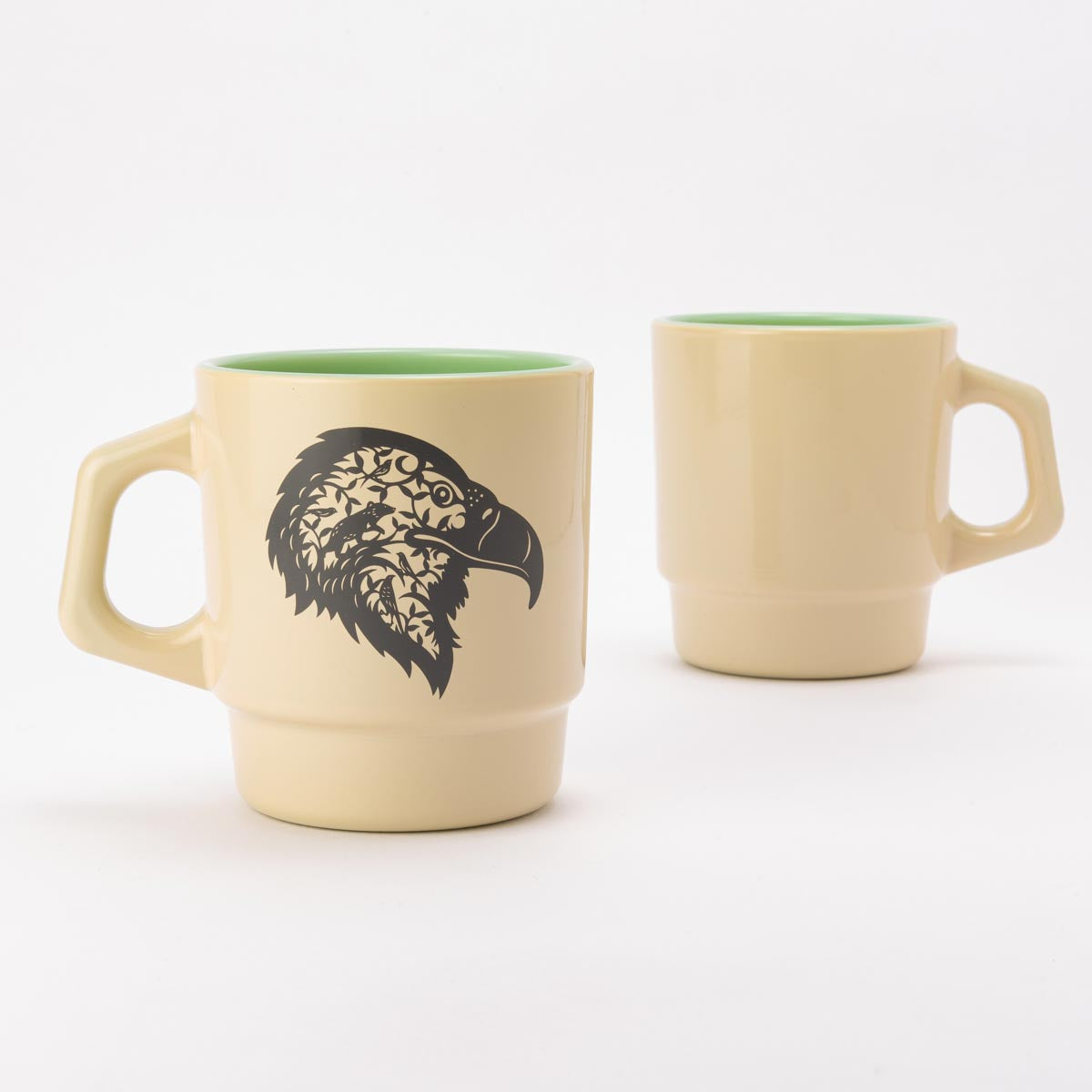 Fire-King スタッキングマグ ジェダイ アイボリースプレー [Eagle