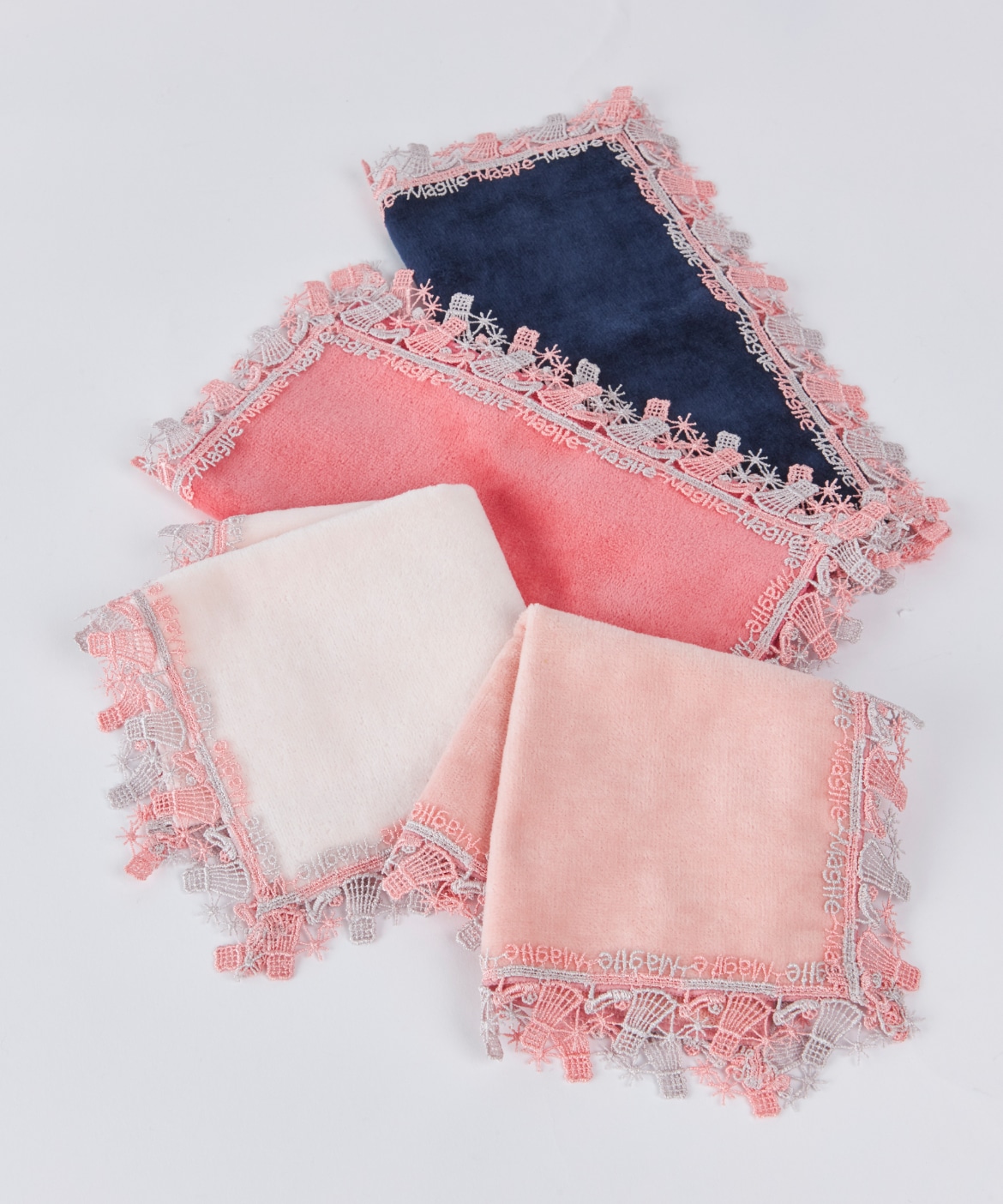 近沢レース店×Maglieコラボタオルハンカチ｜Maglie le cassetto