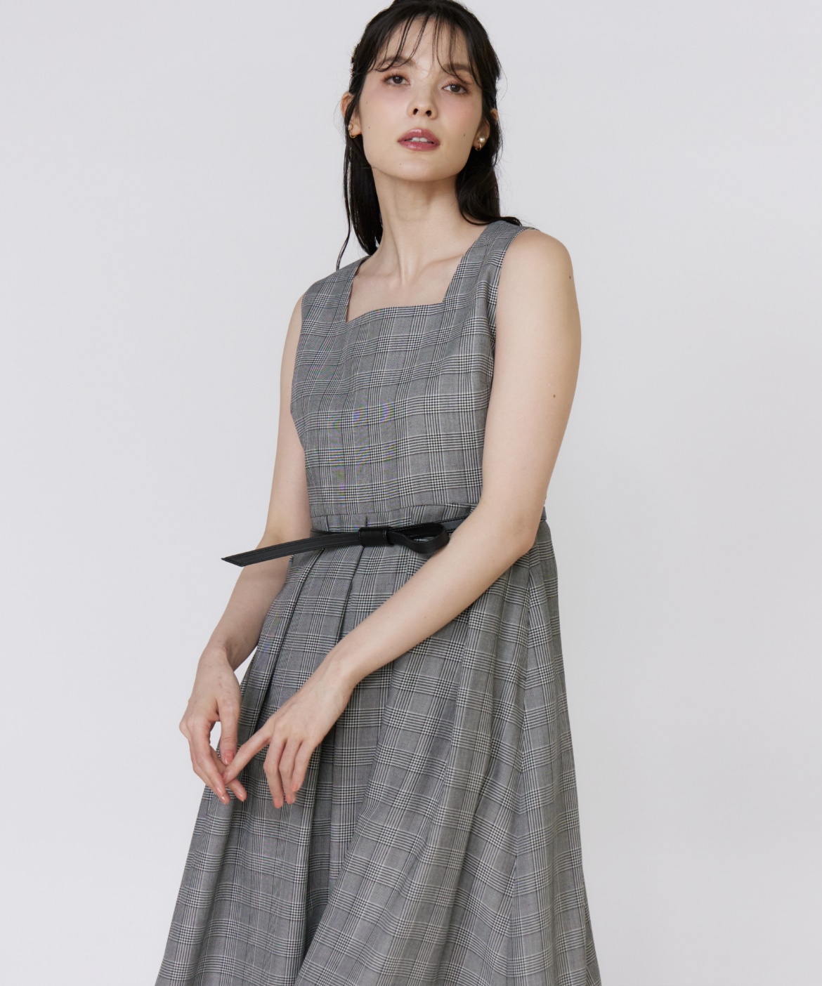 グレンチェックワンピース｜Maglie le cassetto（マーリエ ル カセット