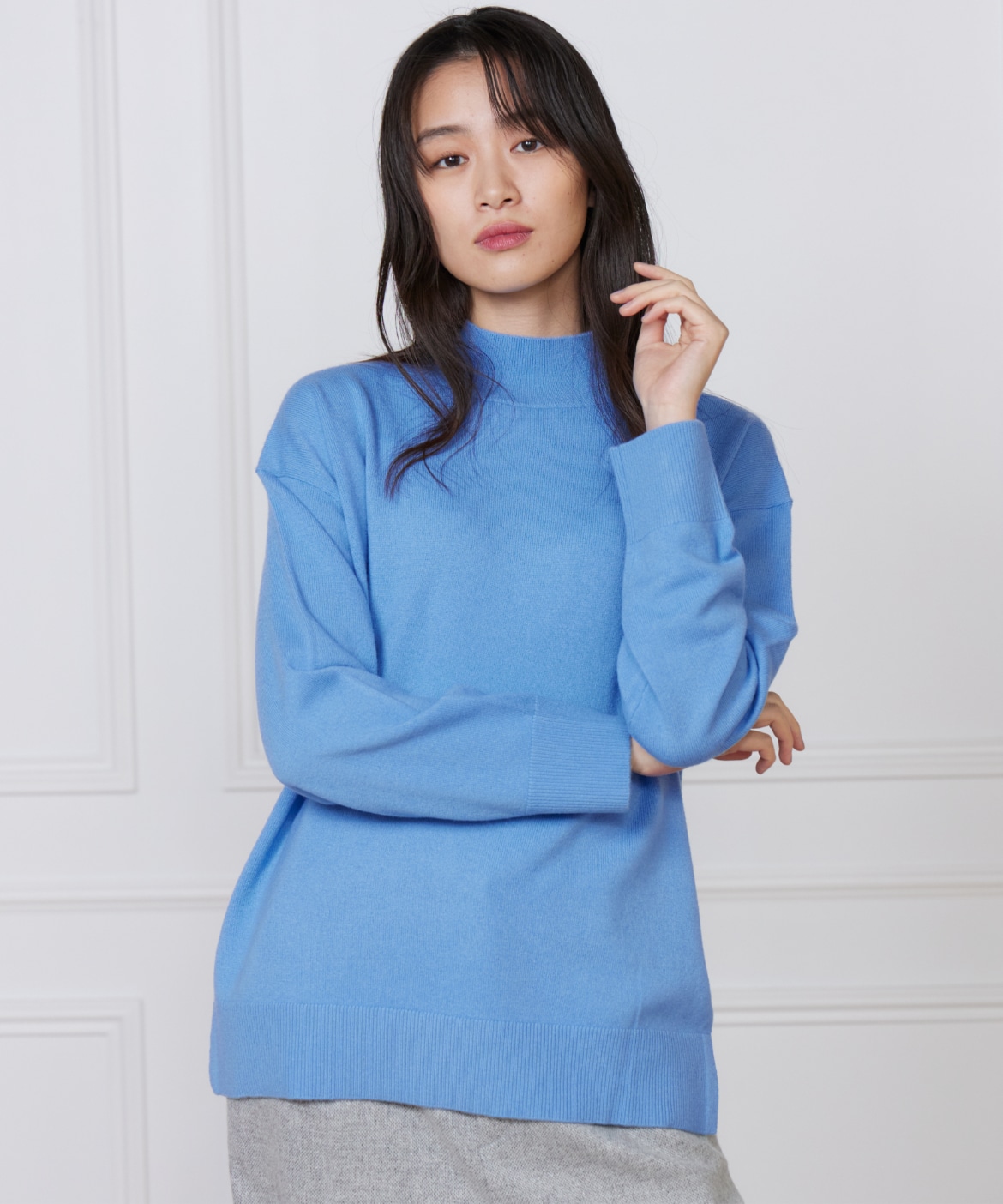 カシミヤ混ハイネックプルオーバー《CASH5》｜DAY by DAY It's