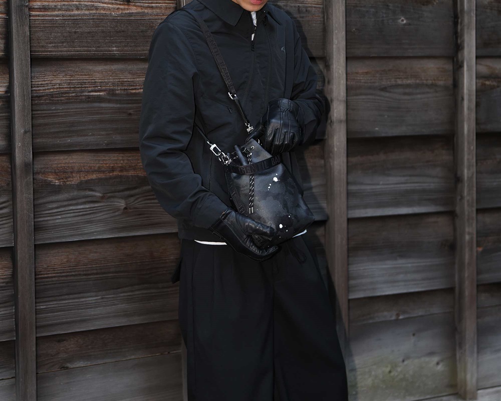 GENTIL BANDIT 2WAY巾着バッグ ブラックカモ|GENTIL BANDIT 公式