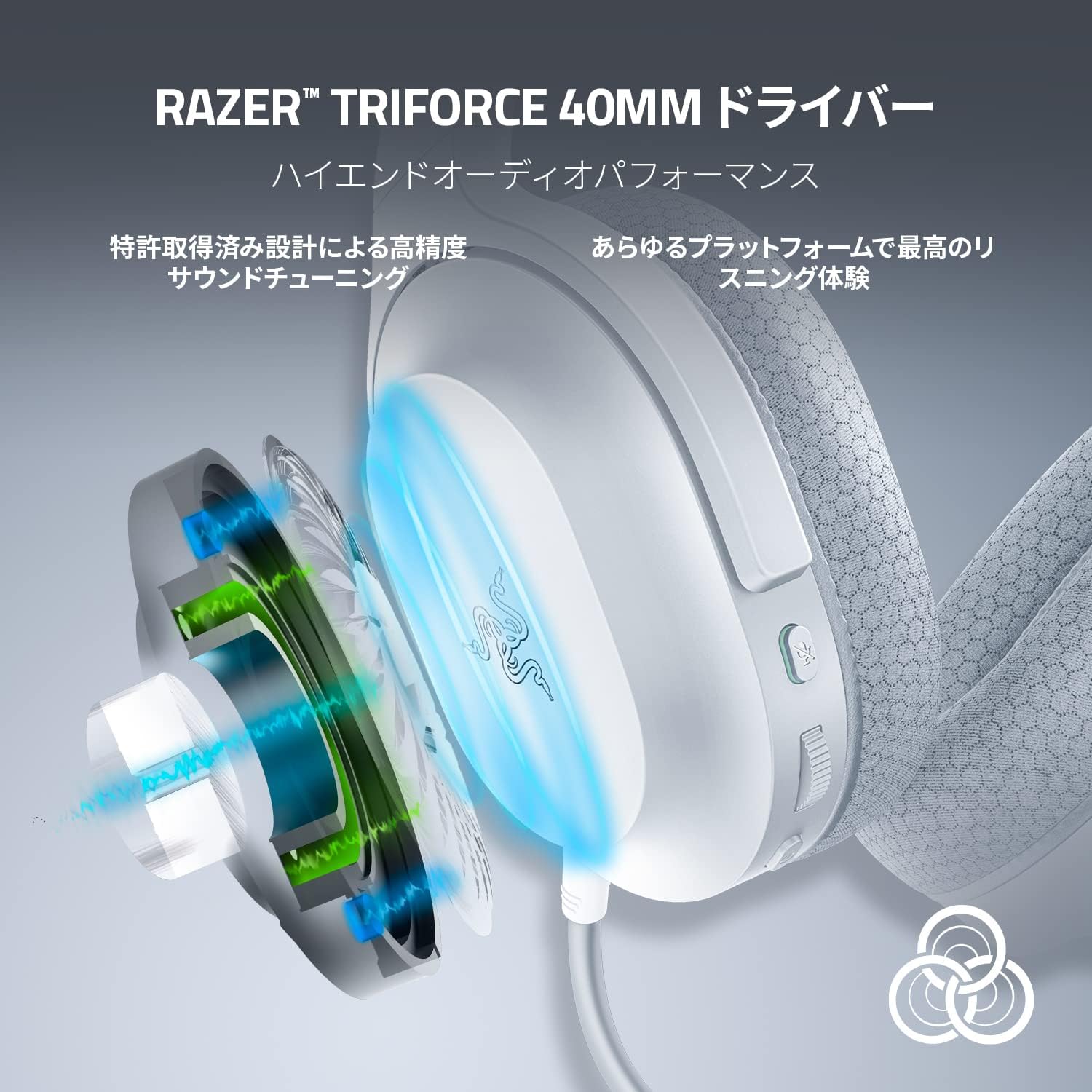 Razer Barracuda X Mercury White (Bluetooth対応版) バラクーダ