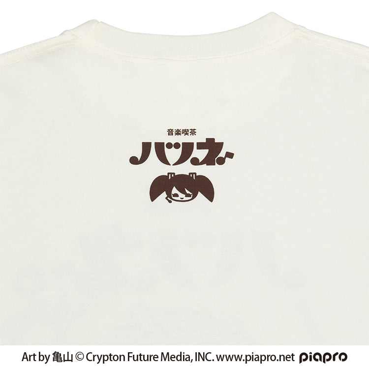 初音ミク Tシャツ (初音ミク Art by 亀山 ラジカセ) バニラホワイト