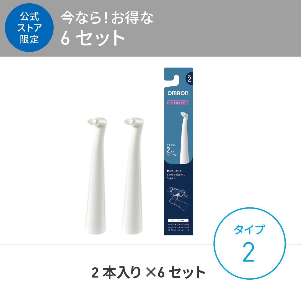 お得な6セット】 すき間みがきブラシ 2本入り タイプ2 SB-192