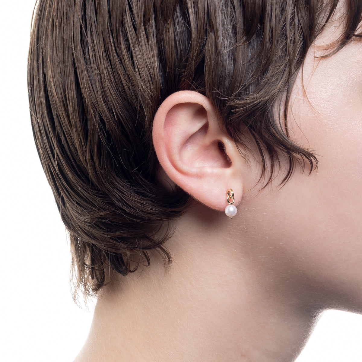 K18 MANHATTAN フープ ピアス XS サイズ