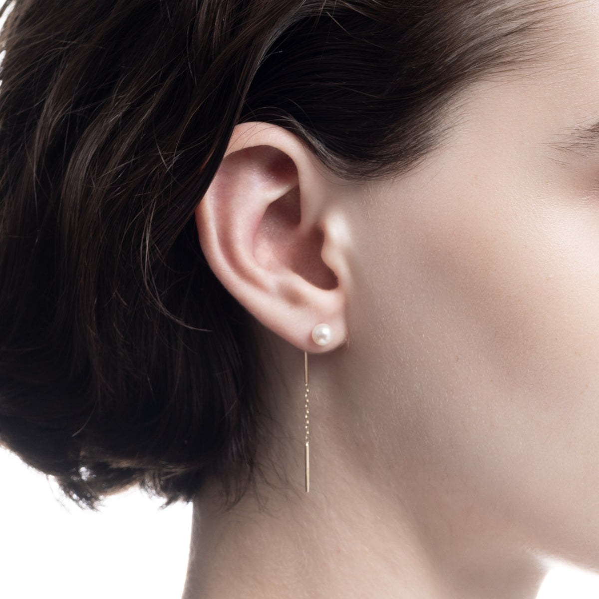 ALL ABOUT BASICS フローティングフープ ピアス S サイズ