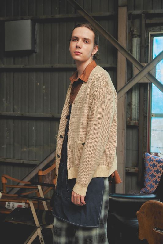 和紙×ALPACA WAFFLE CARDIGAN -2.COLOR- | IN ONLINE STORE