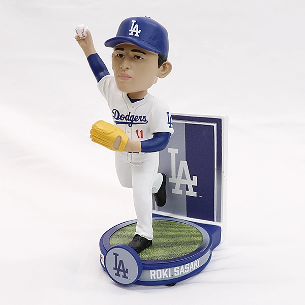 ドジャース 佐々木朗希 8インチ BANNERシリーズボブルヘッド （約20cm