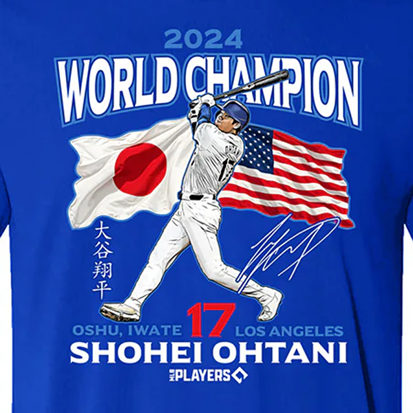 大谷翔平 WORLD CHAMPION 2024 LIMITED EDITION Tシャツ(S nocolor
