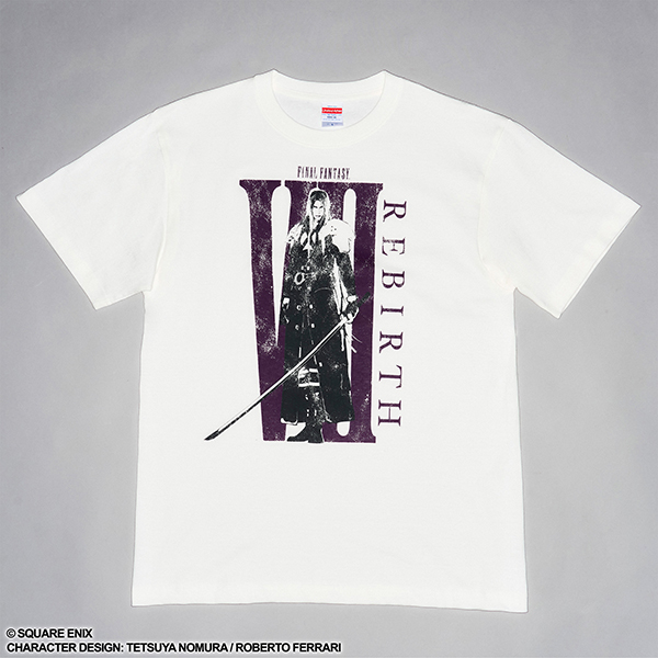 ファイナルファンタジーVII リバース Tシャツ セフィロス（ホワイト