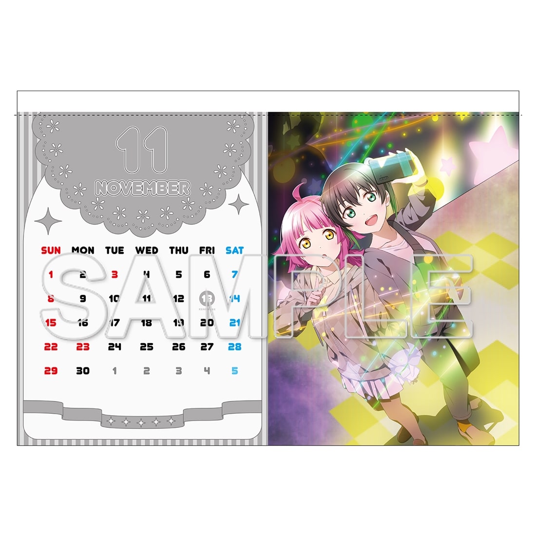 ラブライブ！虹ヶ咲学園スクールアイドル同好会』 カレンダー 2026