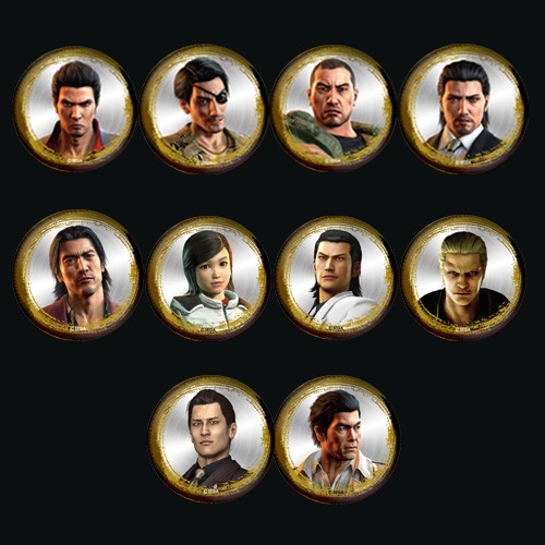 龍が如く』メタル缶バッジコレクション プレミアムセレクト vol.1（全