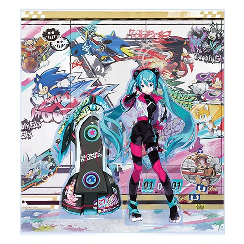 ソニックレーシング クロスワールド×初音ミク アクリルジオラマ