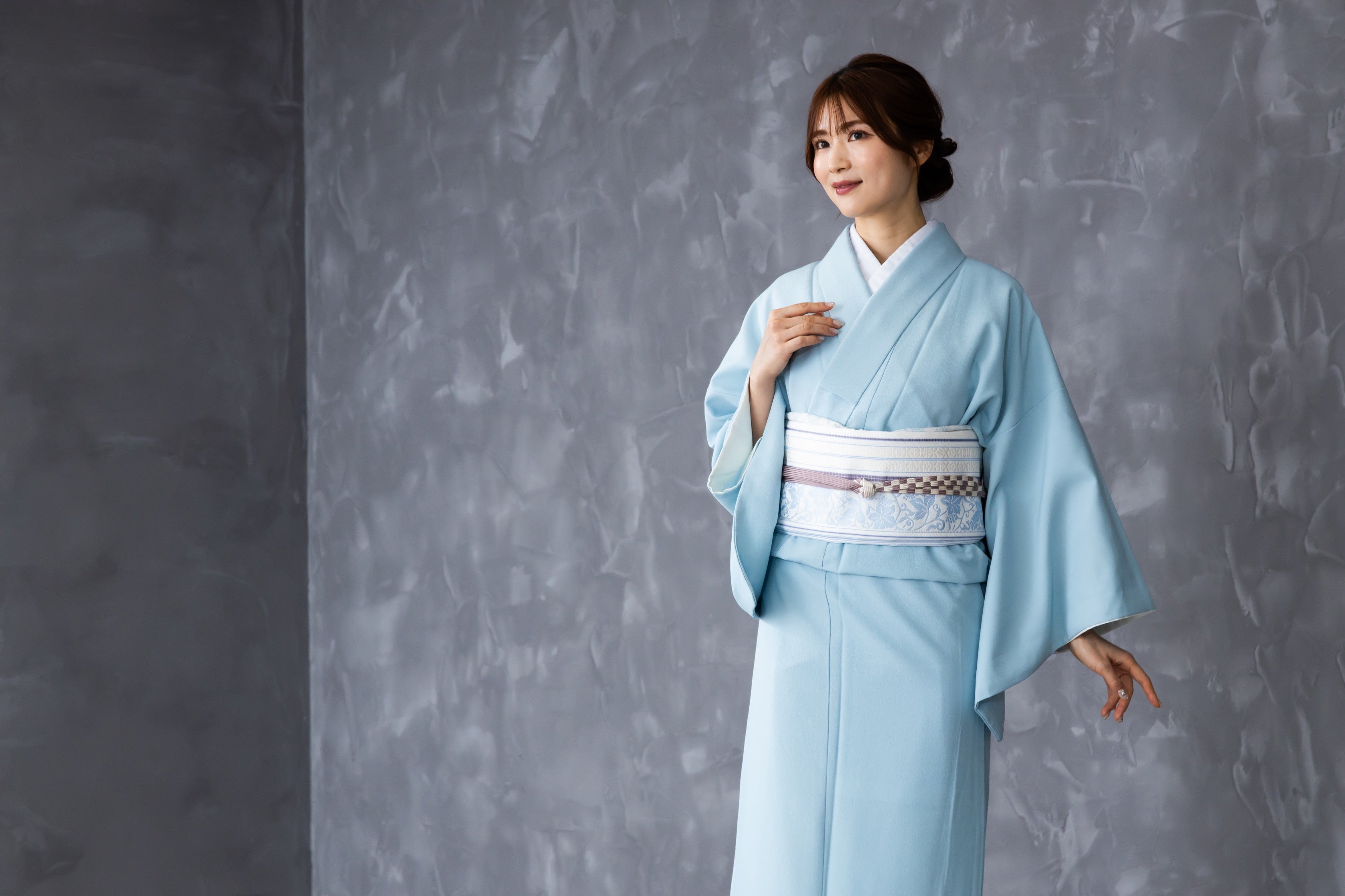 洗える色無地着物 袷｜仕立て上がりのフリーサイズ着物｜初めての一着