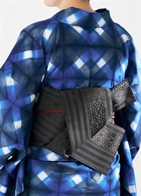 粗紗半幅帯 博多織 華切子・瑠璃色 | 帯 | やまとオンラインストア