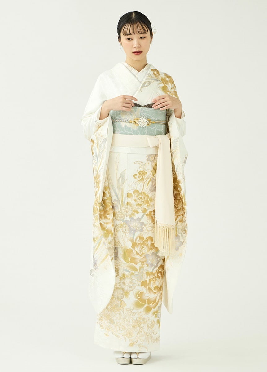 振袖 更紗ぼたん-純白-（お取り寄せ品） | 振袖 | やまとオンラインストア