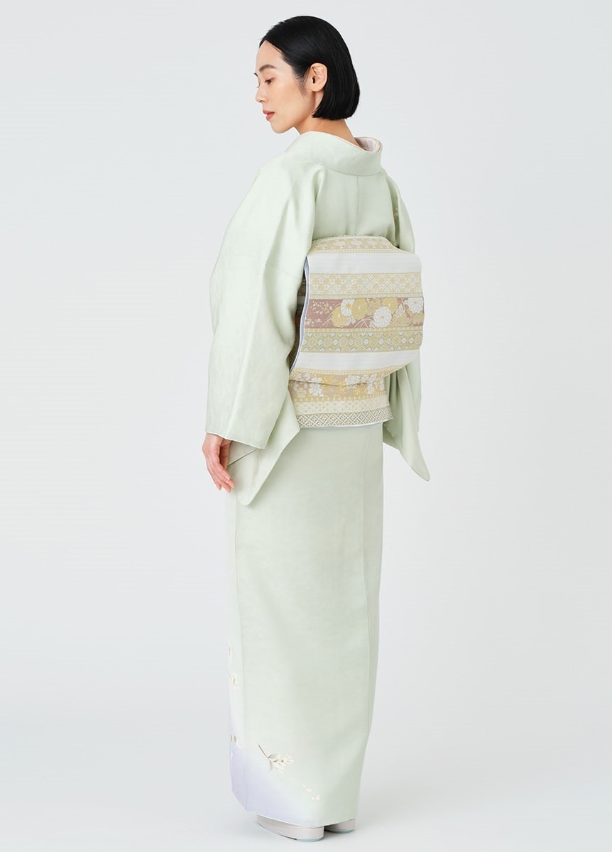 加賀友禅付下訪問着 林多鶴子「モクレン」（お取り寄せ品