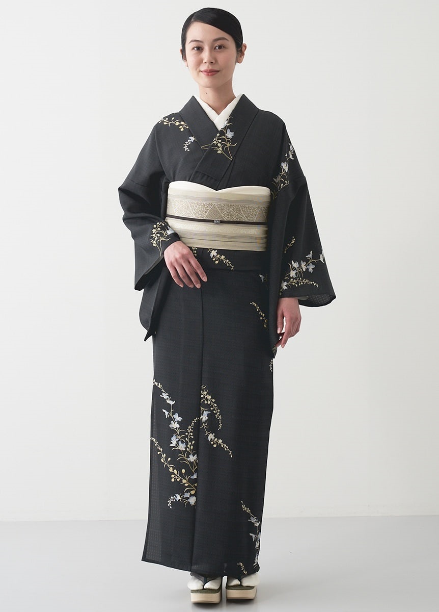 紗半幅帯 博多織 裂取り 白茶色（お取り寄せ品） | 帯 | やまと