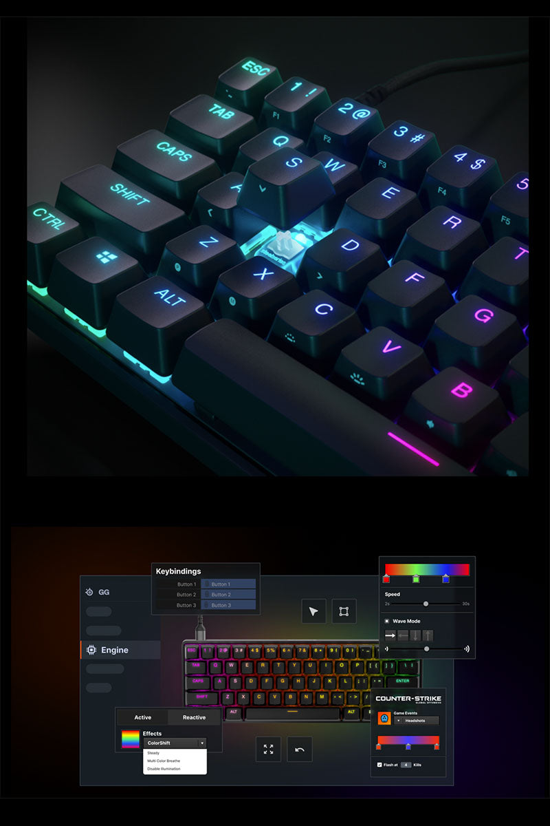 SteelSeries Apex Pro Mini 有線 テンキーレスメカニカルゲーミング