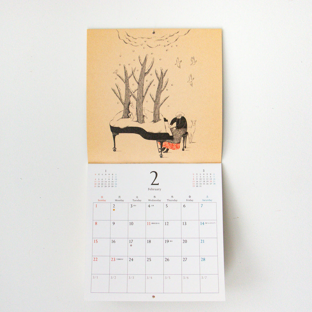 杉本さなえ 壁掛カレンダー Season's Calling 2026 ｜くらすこと公式