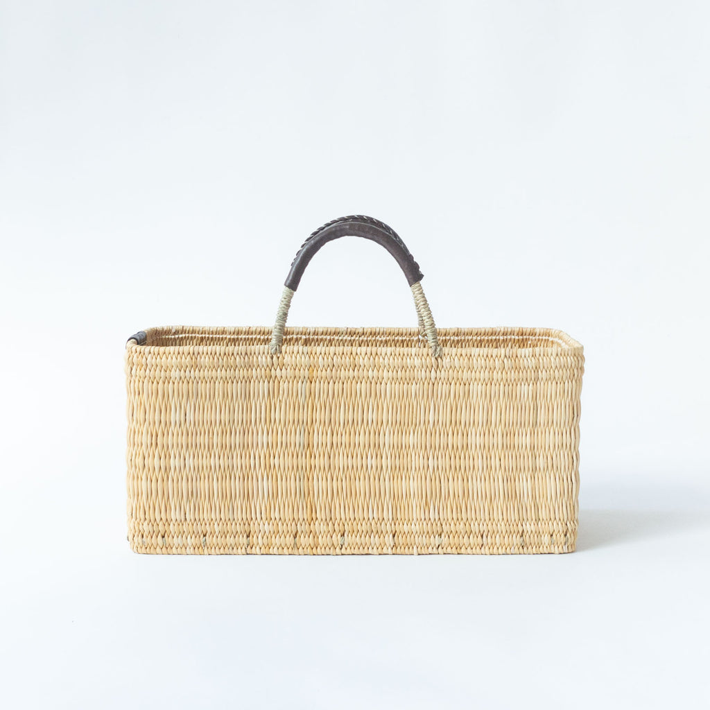 warang wayan ストローかごバッグ 浅型 ブラウン ｜くらすこと公式