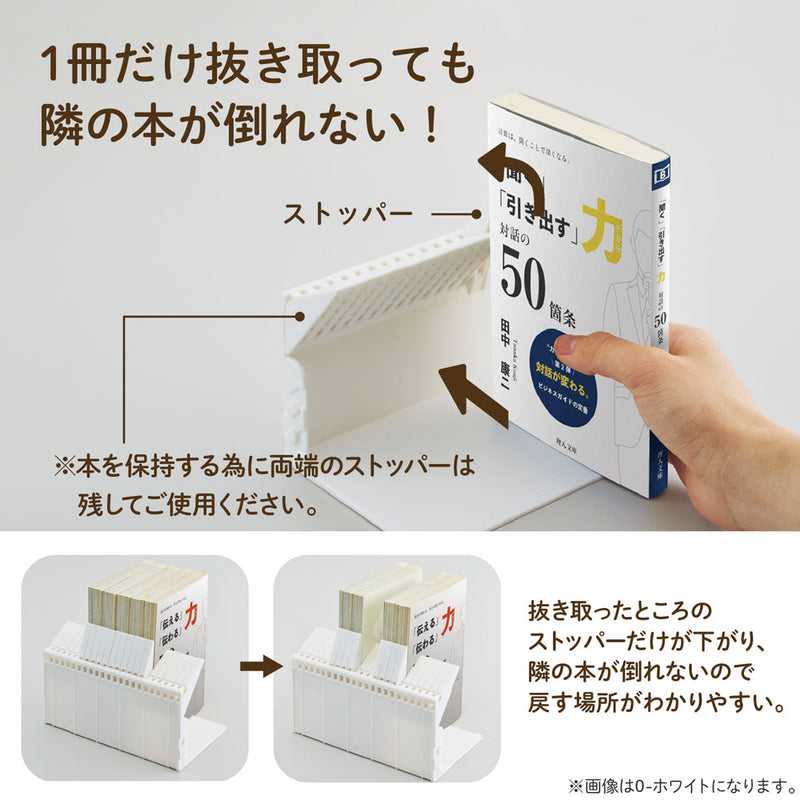 1冊でも倒れないブックスタンド