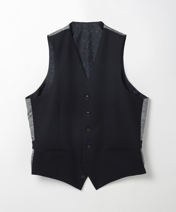 ACTIVE TAILOR】ミックスヤーンリバーシブルチェックベスト｜メンズ