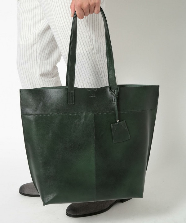 SEEKER（シーカー）別注】牛革スムースレザートート｜メンズ