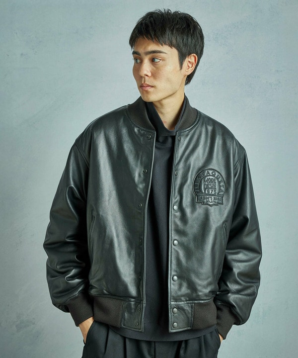 50th Anniv . 中田 慎介】 SHEEP LEATHER STADIUM JAMPER｜メンズ