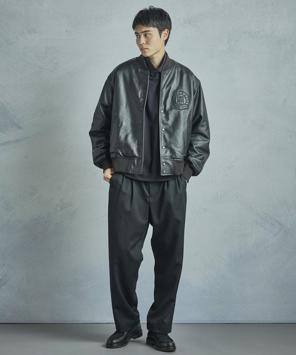 50th Anniv . 中田 慎介】 SHEEP LEATHER STADIUM JAMPER｜メンズ