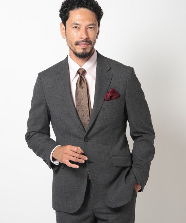 ストレッチバーズアイスーツセットアップ｜メンズファッション通販