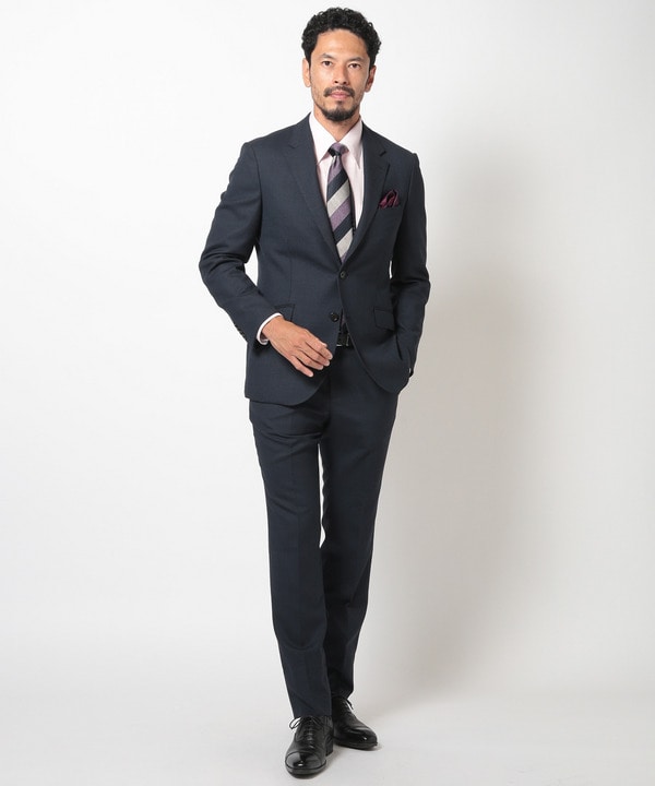 ストレッチバーズアイスーツセットアップ｜メンズファッション通販