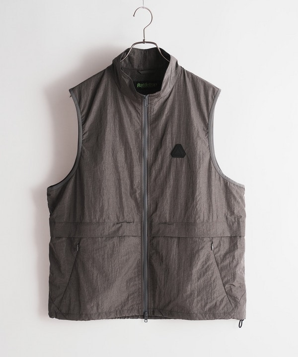 JUST PLAY】ワッシャーポリエステルタフタベスト｜メンズファッション