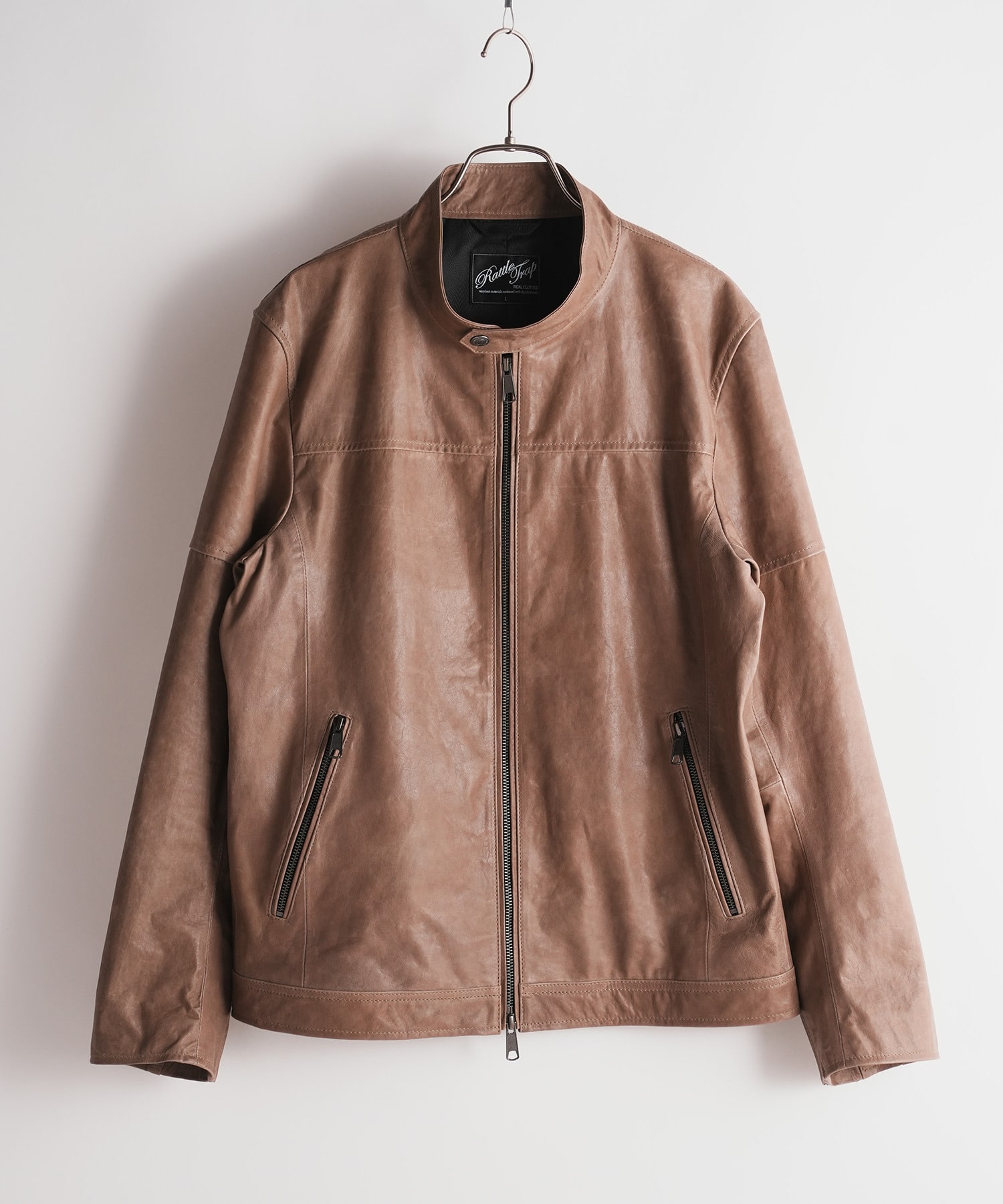 ラムベジタブルレザーシングルライダース｜メンズファッション通販