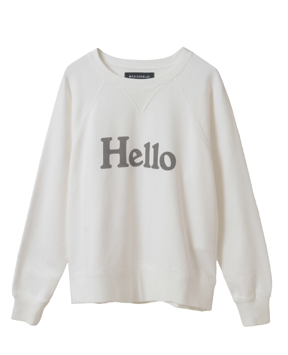 MADISONBLUE/マディソンブルー】HELLO SWEAT L/S URAKE DYED