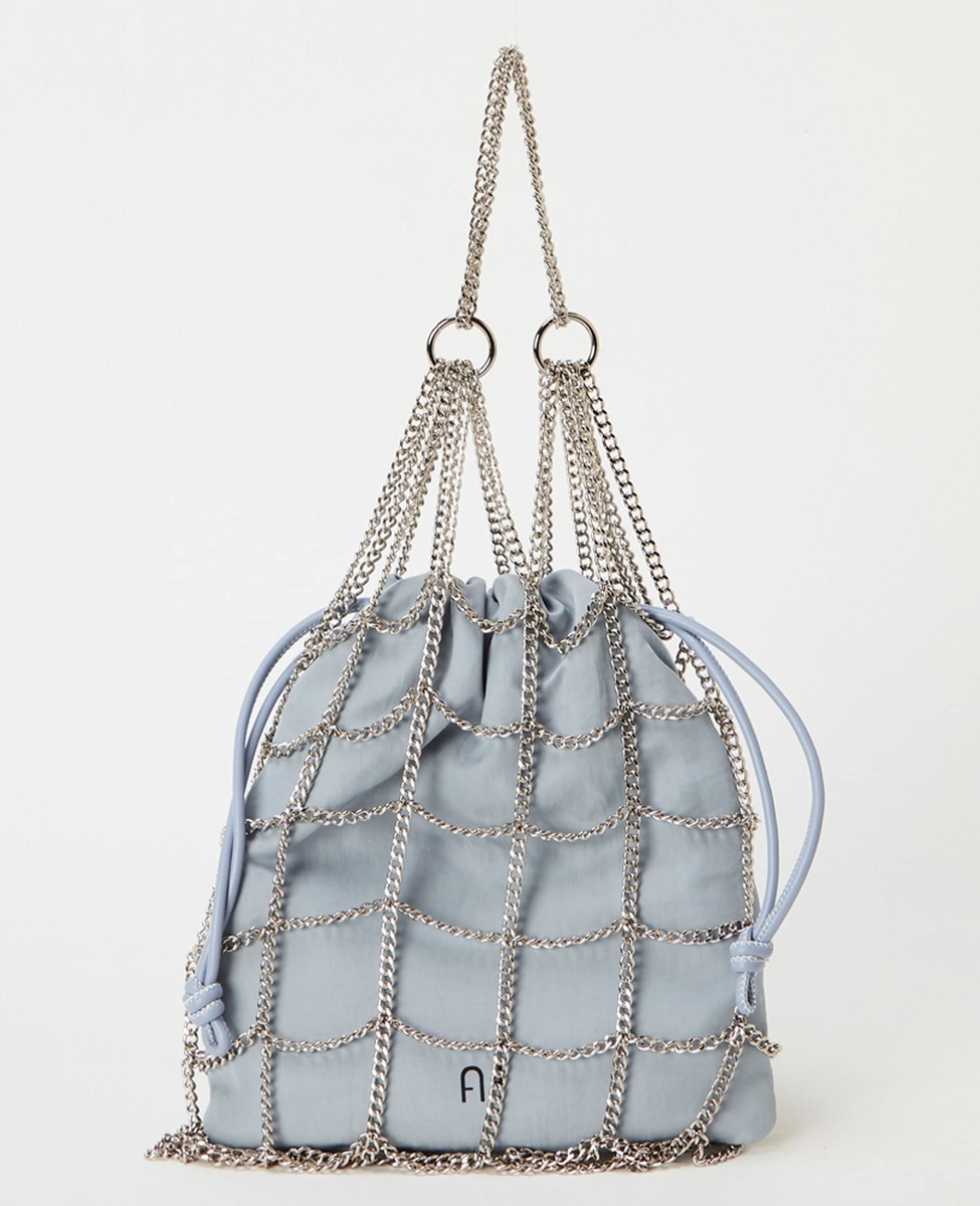 ALLA HOLLON/オラホロン】NETLIKE ナイロンバッグ付きチェーンバッグ