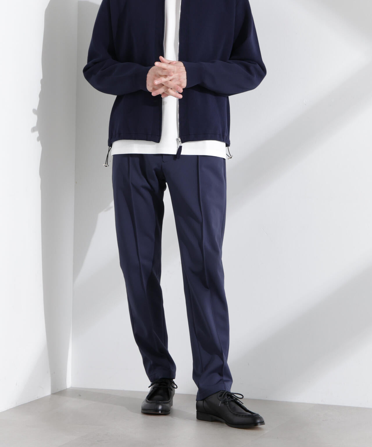 N TROUSERS BASIC」TEXBRID(R)ポンチストレッチパンツ(セットアップ可)