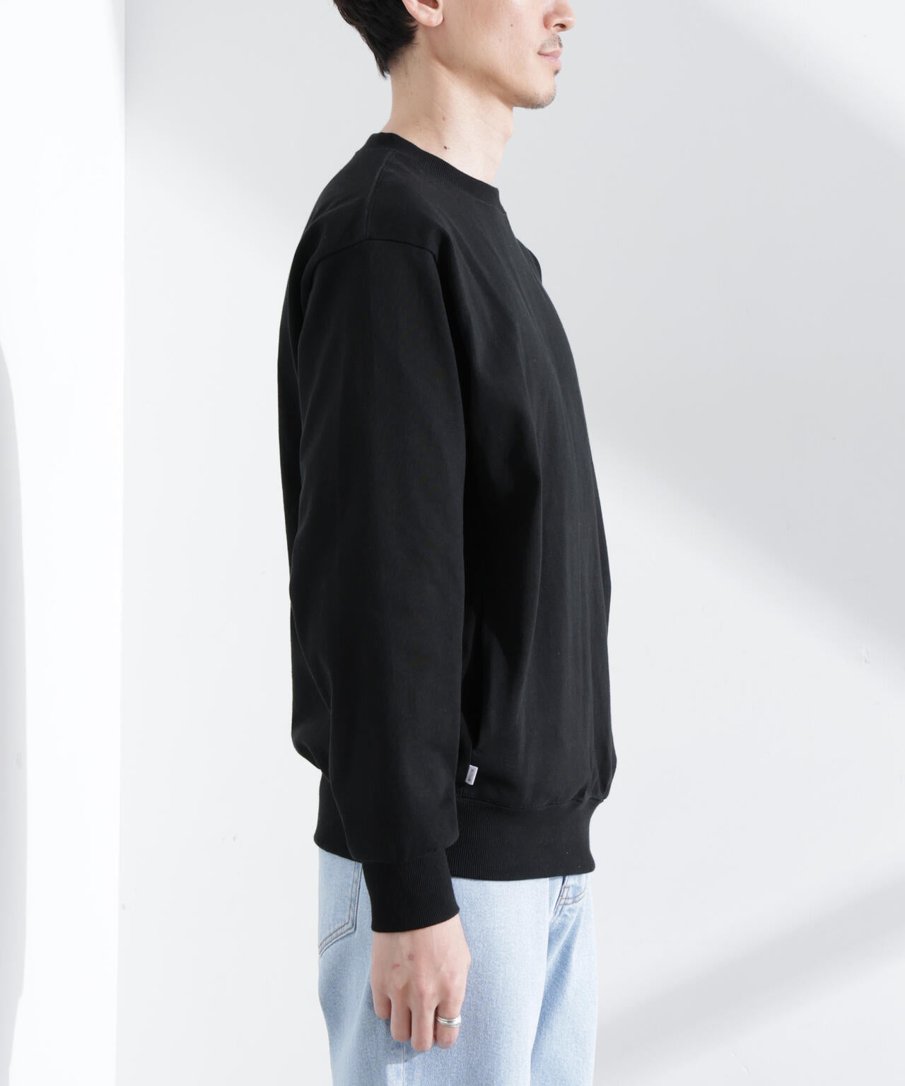 Convenience young クルーネックスウェット M 黒 15.0オンス オープン