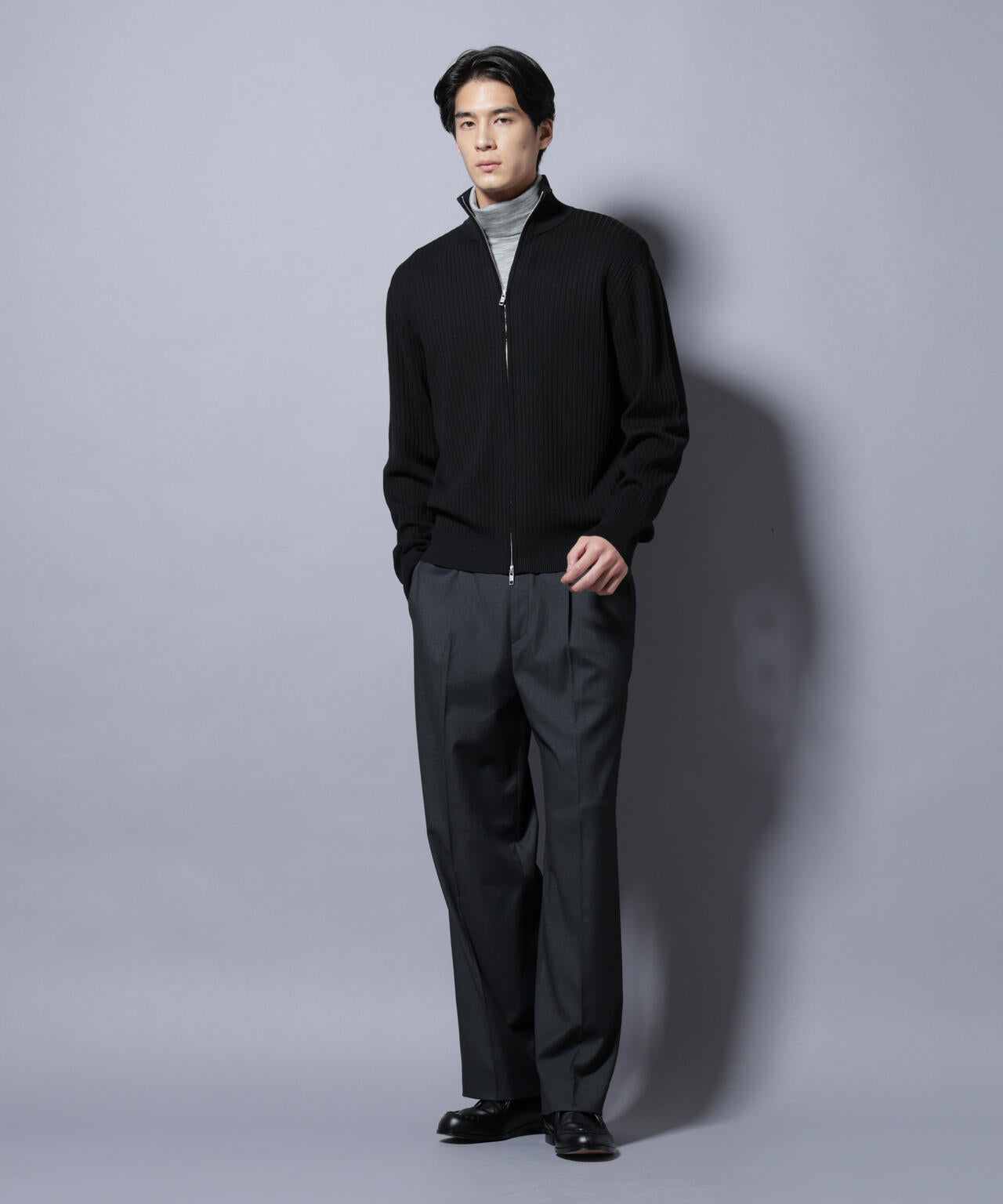 CICA&UVカット リブドライバーズニット