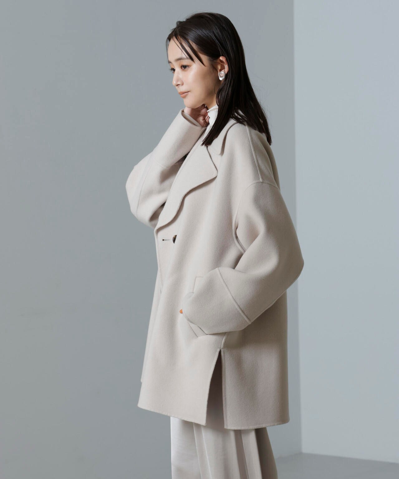 PURE LAMBS リバーミドルコート