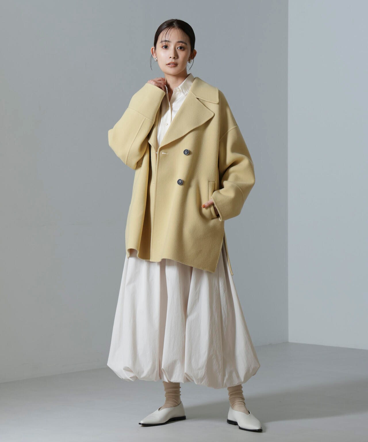 PURE LAMBS リバーミドルコート