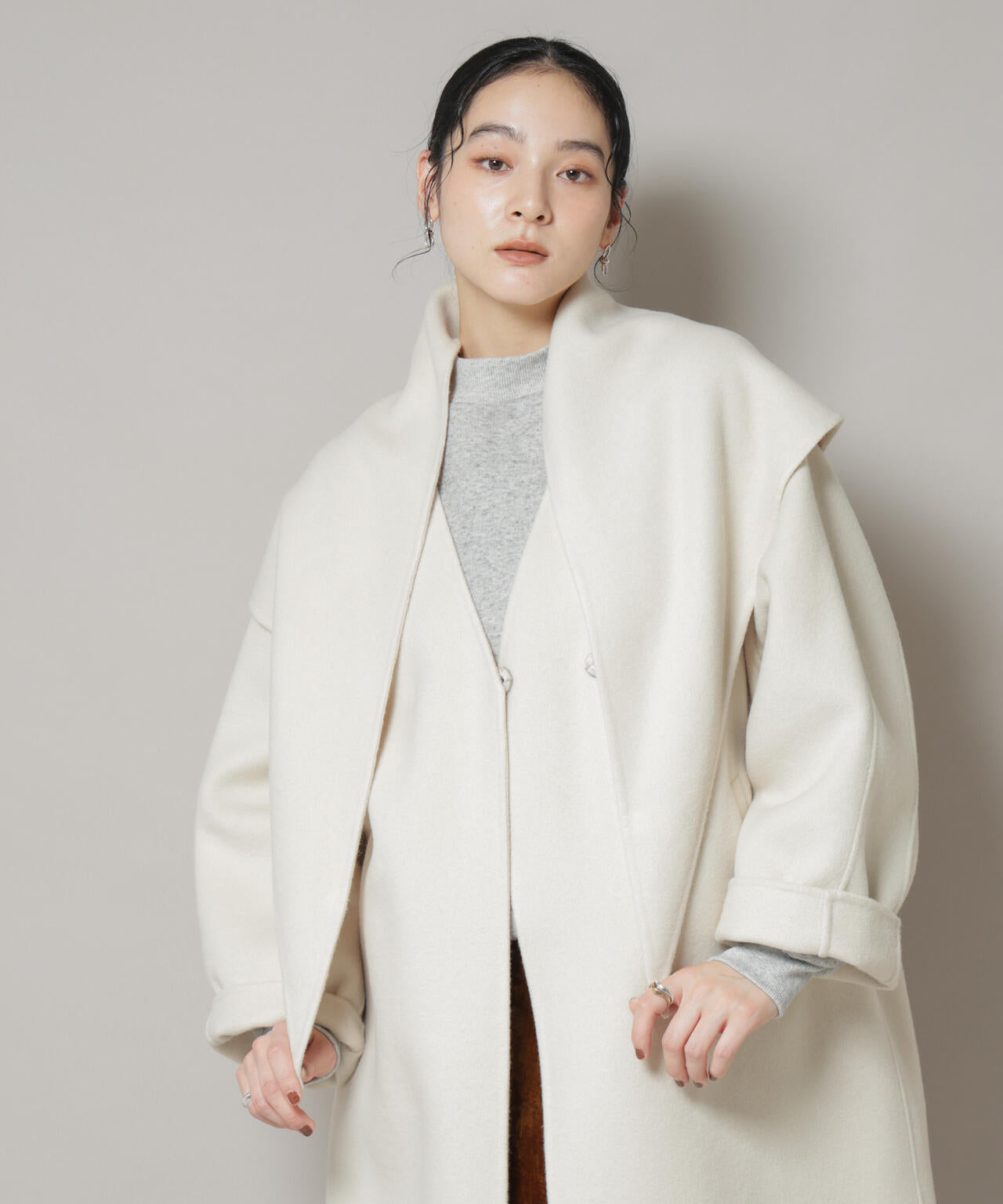 SUPER110blend リバー 三角ストール