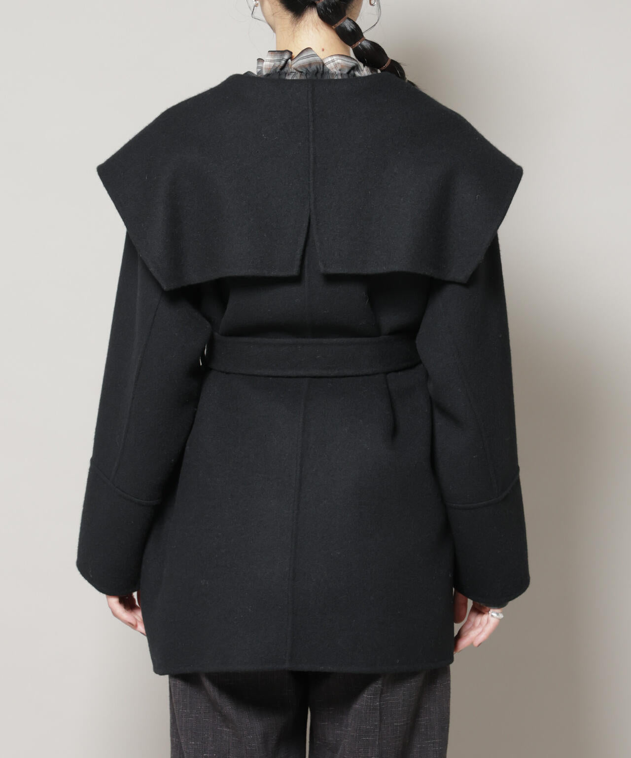 SUPER110blend リバー ショール ミディコート