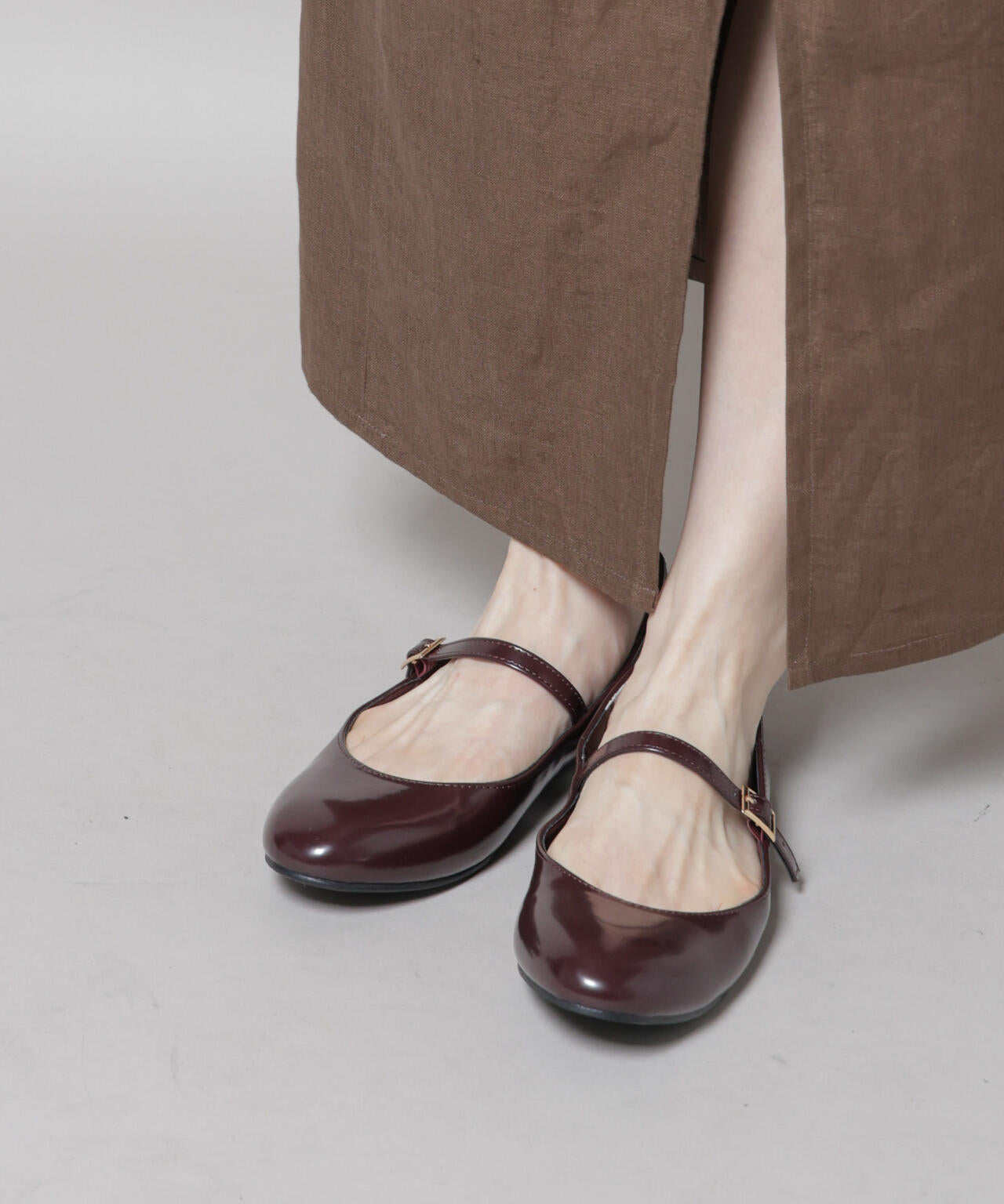 メリージェーン フラットパンプス