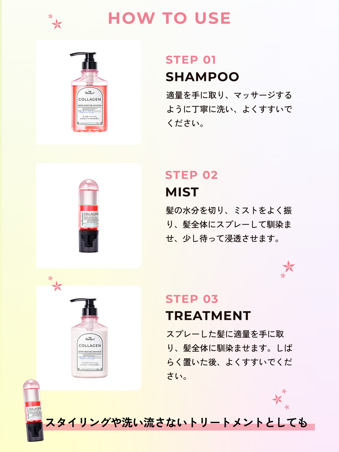 コラーゲン ブースター ミスト [モイスチャー＆スカルプ] ベルガモット