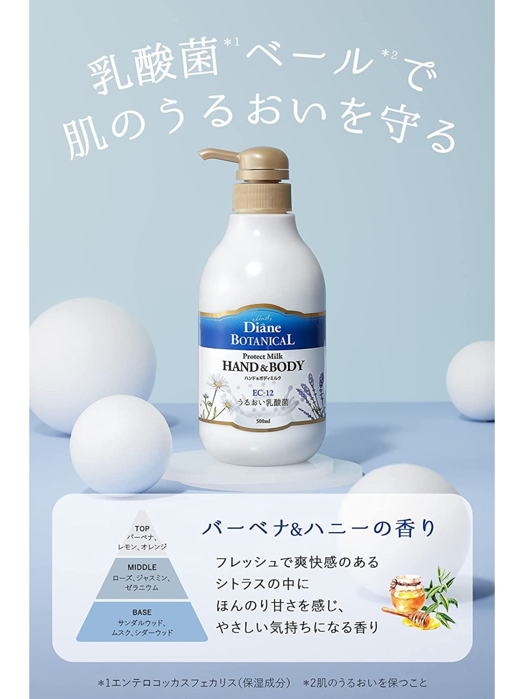 ボディミルク [乳酸菌ベールで潤い守る] バーベナ&ハニーの香り