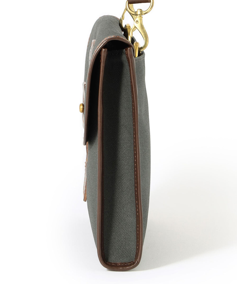 オイルドキャンバスクラッチバッグ(バッグ・ポーチ)｜Paul Stuart